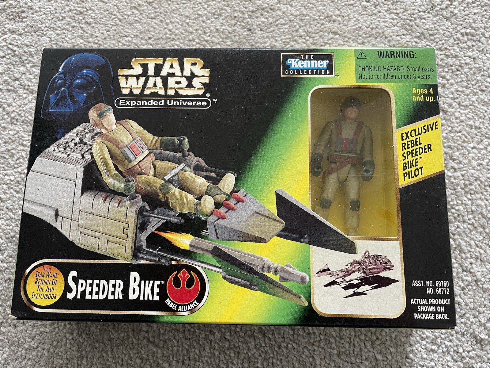 Kenner 1997 Star Wars Expanded Universe Speeder Bike Rebel Pilot Action Figure