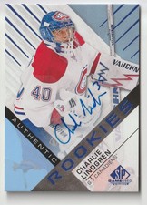 2016-17 SP GAME USED AUTHENTIC ROOKIES AUTO CHARLIE LINDGREN MONTREAL CANADIENS