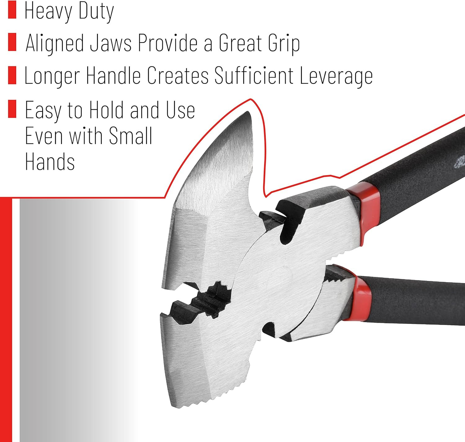 Bates- Fencing Pliers, 10-Inch, Multi Tool Fence Pliers, Barbed Wire Fence Tools