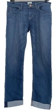 Hudson Women’s Size 29 Bacara Straight Flood Cuff Flap Back Pocket Denim Jeans