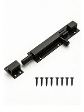 6in Heavy Duty Sliding Bolt Door Latch,Solid Stainless Steel