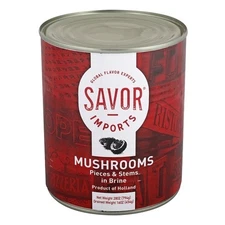 Savor Imports Mushroom Pieces & Stems, 16 Ounces, 24 Per Case