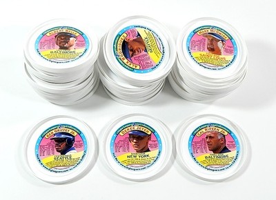 1999 Frozsnacks Orange Disc High Screamers Ice Cream Lid Set (40) Jeter