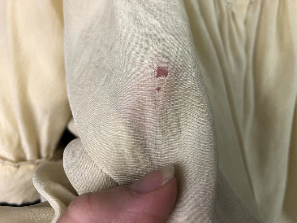 Vintage Truhu Infant Baby Christening Jacket Cape Silk Embroidery - Image 4 of 4