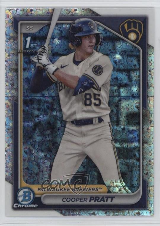 2024 Bowman Chrome Prospects Mini-Diamond Refractor Cooper Pratt #BCP-137 0h29