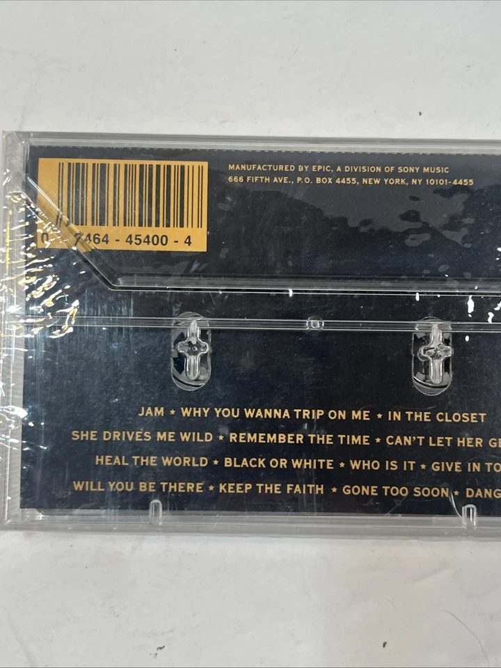 Michael Jackson Dangerous Cassette Tape 1991 Epic ET45400 Sealed New - Image 4 of 4