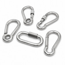 Karabiner Karabinerhaken Edelstahl A4 Schnapp...