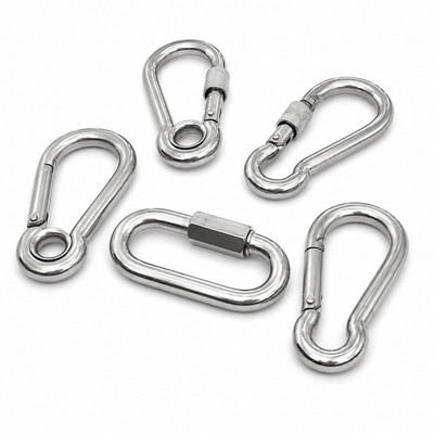 Karabiner Karabinerhaken Edelstahl A4 Schnapphaken VA Schraubverbinder