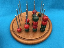 Sogo único juego hecho a mano bolas pintadas rojo y verde