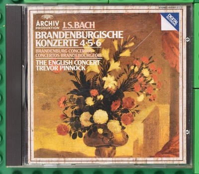Bach Brandenburgische Konzerte 4-6 - Trevor Pinnock - Archiv 410 501-2 - CD