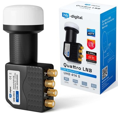 QUATTRO LNB für Multischalter LMB LNC LBN DIGITAL Quatro 0,1dB FULL TV HD 3D 4K