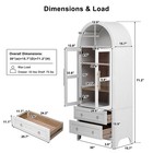 Arched Kitchen Pantry Cabinet Modern Farmhouse Kitchen Storage Cabinets Dining