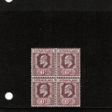 Cayman Islands 1908 6d Dull Purple and Violet Purple SG 30 Mounted Mint