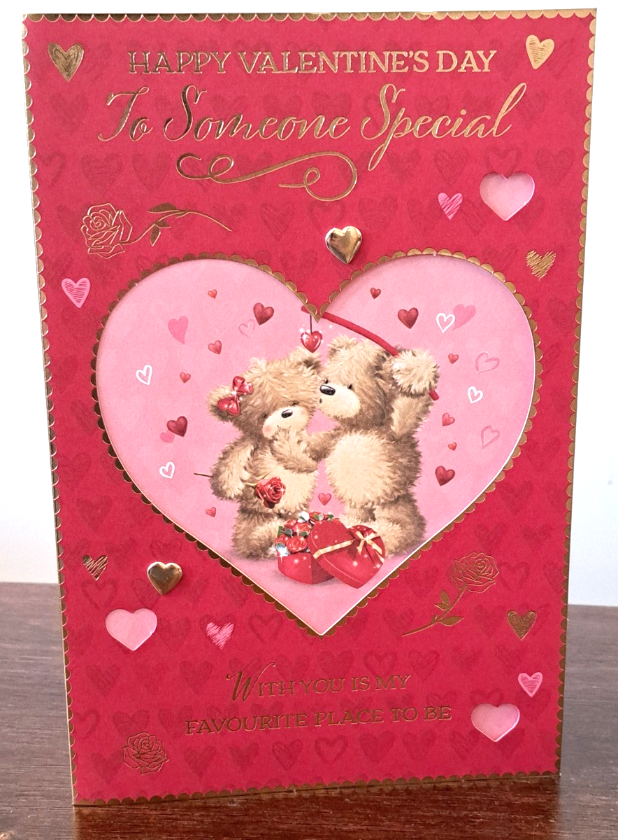 Valentine's Card. To Someone Special. 9x6 Inches (23x15cm)