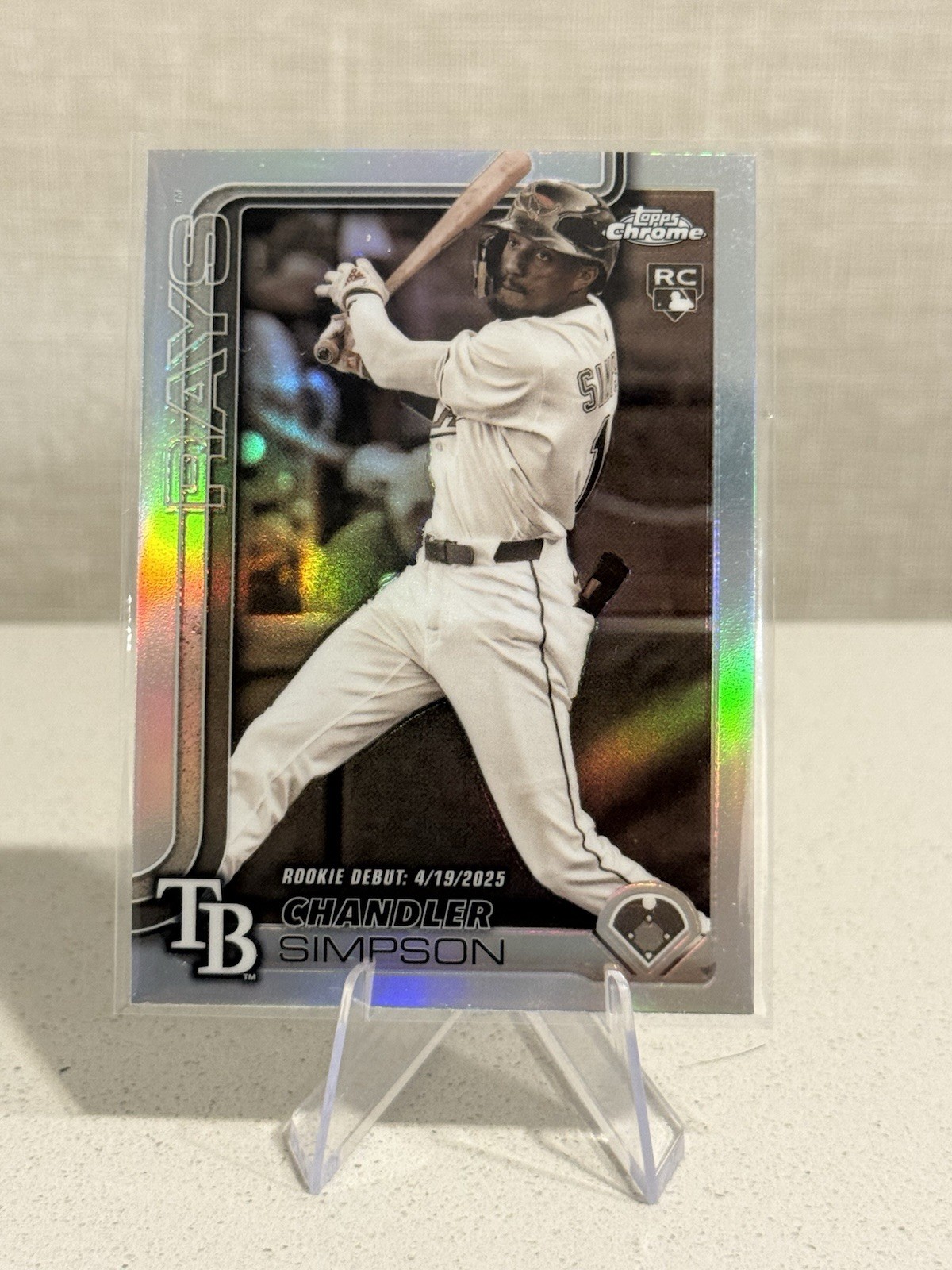 2025 Topps Chrome Update Rookie Sepia Refractor Chandler Simpson RC Rays #usc17