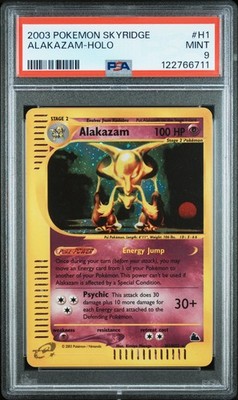2003 POKEMON SKYRIDGE #H1 ALAKAZAM-HOLO PSA 9 | eBay