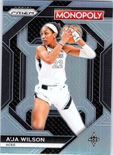 A'ja Wilson 2024 Panini Prizm Monopoly WNBA #WNBA3 All-Star Silver