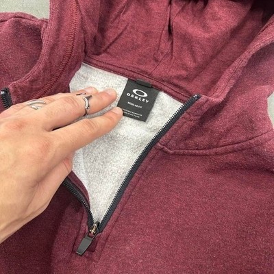 Oakley Quarterzip burgundy pullover country hunting style hoodie