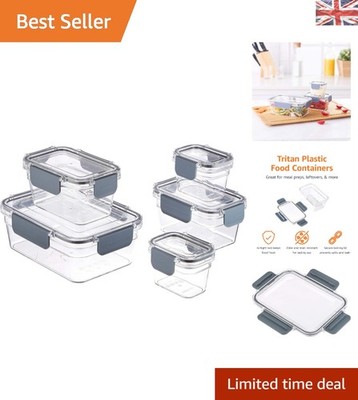Klare luftdichte Lebensmittelbehälter - 10 Stück Tritan Kitchen Essentials