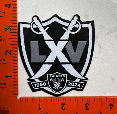 Las Vegas Raiders 65th Anniversary Patch – 1960-2025 – LXV Season