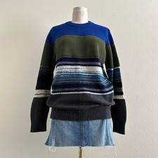 Diesel earth toned color way knit pullover sweater
