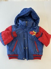 Vintage London Fog Boys Puffer Coat With Detachable Hood 3T Football Sports VTG