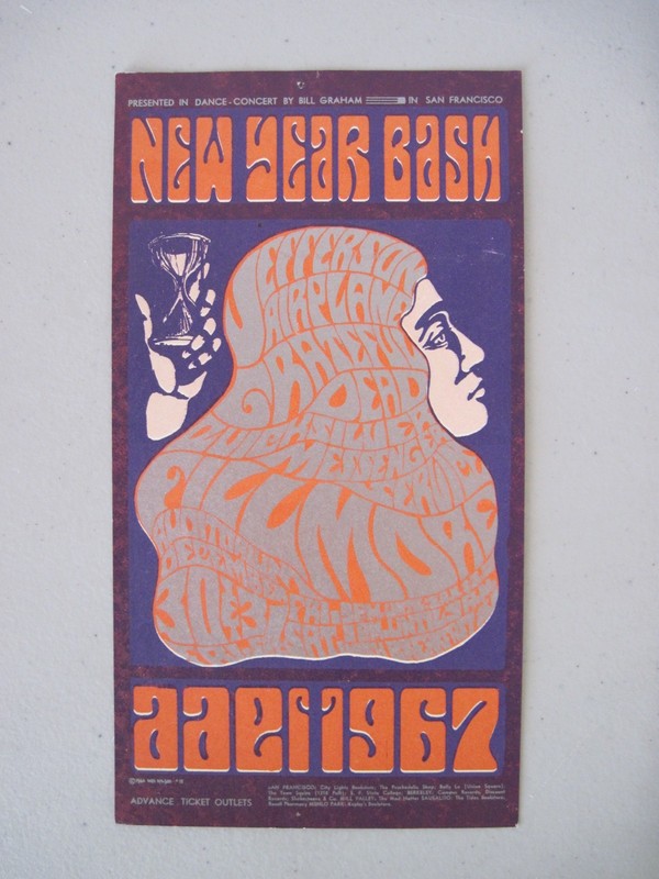 Fillmore Auditorium BG 37 Handbill Jefferson Airplane, Grateful Dead