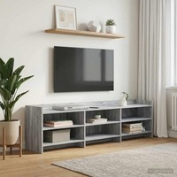 Tv-Schr?Nk 168 X 33 X 47 Cm Grau Sonoma Holzwerkstoff