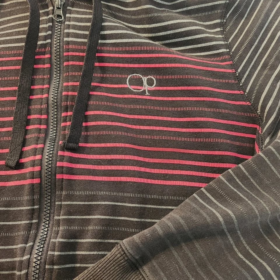 Sudadera con Capucha Op Rayas Cremallera M Unisex Atletismo Forestcore Bosque Punk Playa Años 90 Foto 3 de 4