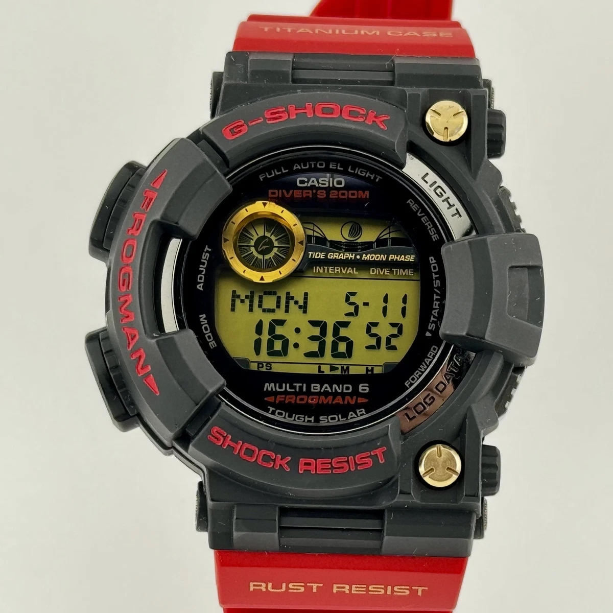 Preços baixos em Casio G-SHOCK FROGMAN Relógios de Pulso Caixa de