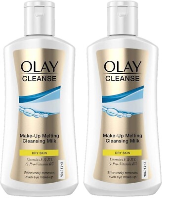 2 x Olay Cleanse Make-Up Schmelzende Reinigungsmilch - Trockene Haut 200 ml