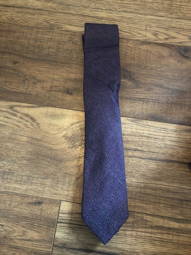 New JOSEPH ABBOUD Designer Executive Woven 72% Silk Neck Tie Purple Pattern - Picture 2 of 6