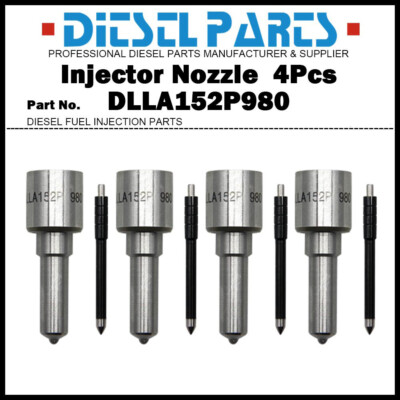 4x Injector Nozzle DLLA152P980 for Isuzu D-Max 3.0 4JJ1 095000