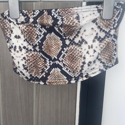 Bandeau Imprimé Serpent Pretty Little Thing - Neuf Avec étiquettes