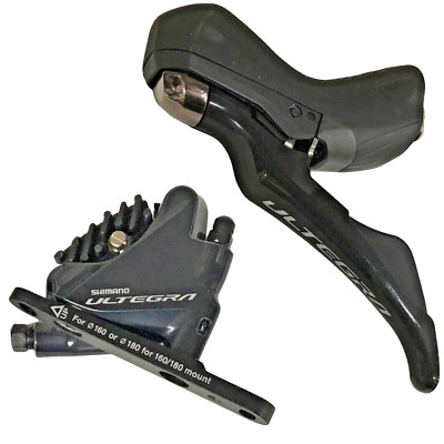 Shimano Ultegra 2x11 Left Front Disc Brake-Shift Lever, Caliper & Hose ST-R8020