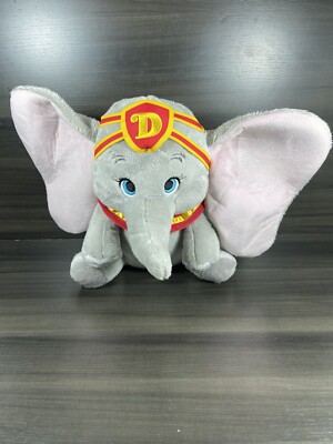 RARE Disney Parks Plush Stuffed Animal With  D  headpiece 12''