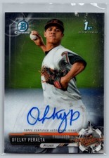 2017 Bowman Chrome #CPA-OP Ofelky Peralta Prospect Autographs
