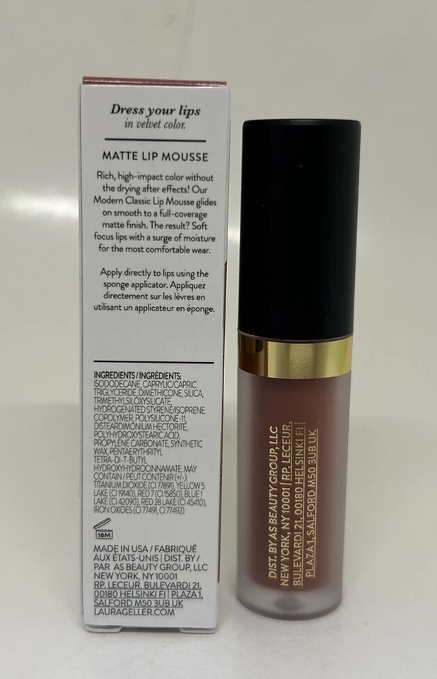 LOT OF 2 LAURA GELLER Modern Classic Matte Lip Mousse Velvet SMOOTH SPICE .08 OZ - Image 2 of 4