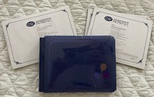 Creative Memories 5x7 Blue Celebrate Scrapbook Album, Extra Pgs Pg Protectors