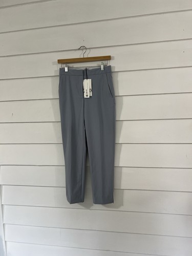 New ZARA Woman Blue Gray Trouser Pants Casual Work Waist 26" Size 2 Y612 - 第 1/12 張圖片