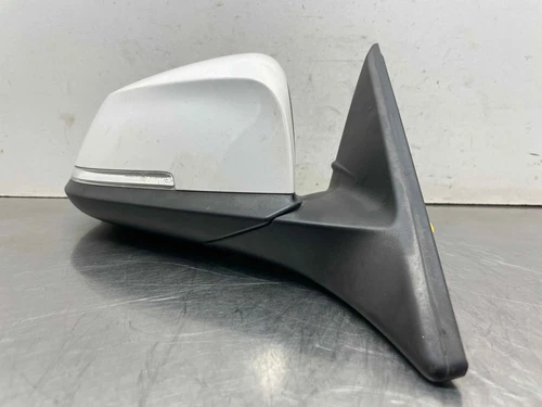 2014 BMW 428i Door Mirror Passenger Right Power w/o Surround Alpine White -GLASS