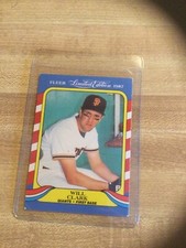 Fleer Limited Edition Will Clark Card 1987 #8 Giants 1st Base