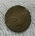 1866 Indian Cent AG (Bent) (INV44)