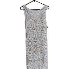 New Simply Styled White Maxi Dress Small