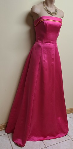 La Joli Mode Magent tan ballroom dress, 4 - Picture 6 of 7
