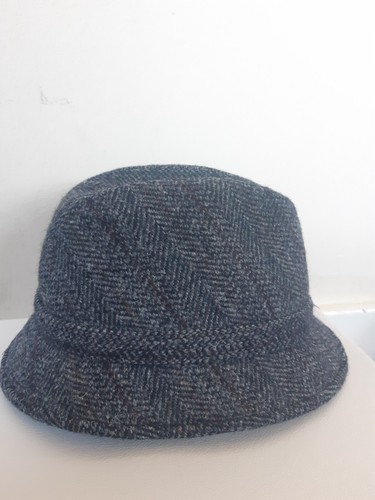 Vintage Harris Tweed Dunn & Co Trilby Hat - Mens - Size 56cm or 6 7/8" - VGC - Picture 3 of 7