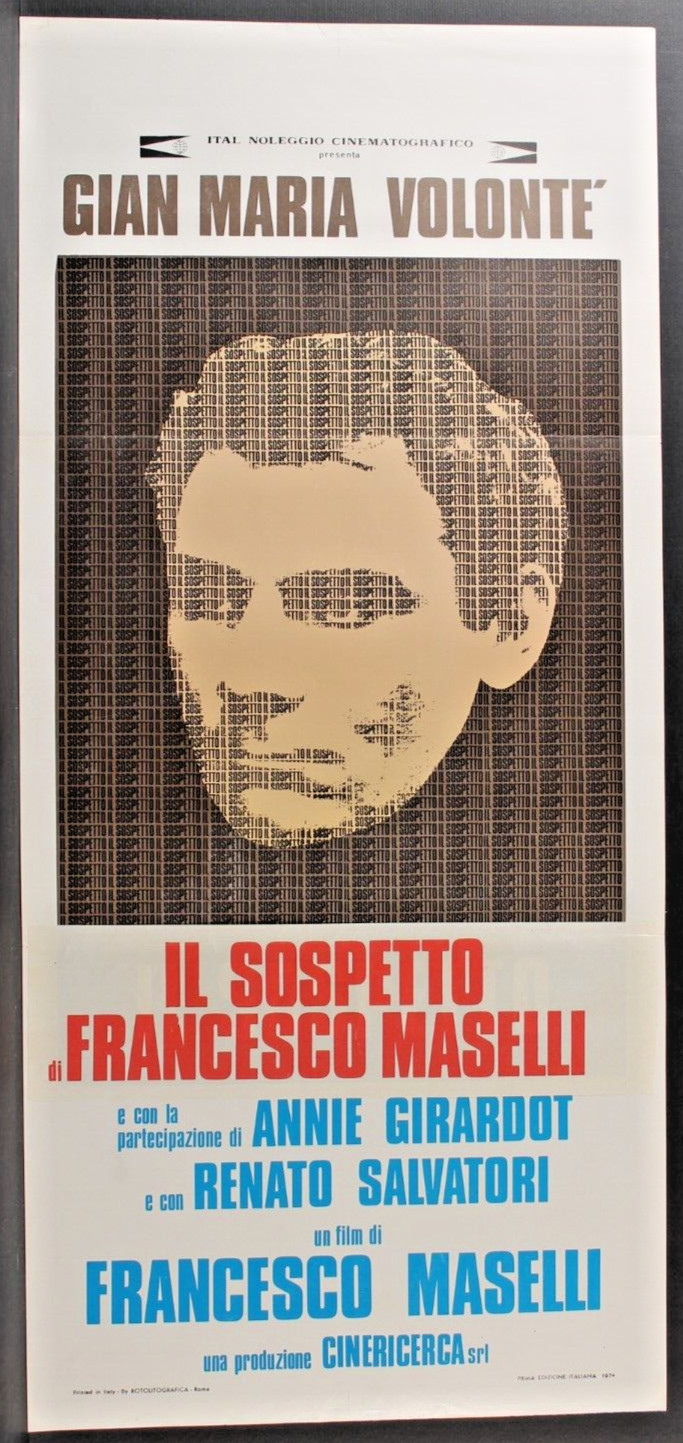 Locandina originale film Il sospetto (1975) - Regia di Francesco Maselli