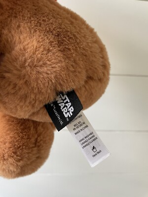 THE EWOK STAR WARS Plush Stuffed Animal Orange Hood Mattel Great