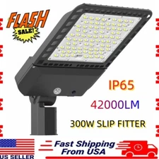 LED Parking Lot Light 300 Watt with Dusk to Dawn Photocell Outdoor Area Lighting