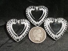 Clear Crystal 24mm Vintage Swarovski 6231 Vintage Heart Pendant - 1 Piece